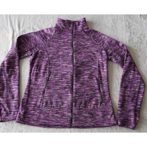 Columbia  Knit Jacket Womens‎ Medium Plum Pink Full Zip Active Outdoor Hiking